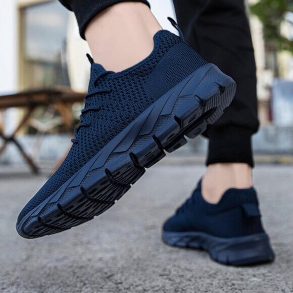 ⚡Mens Blue Running Fashion Tennis Walking Lightweight Athletic Sneakers - Picture 2 of 7